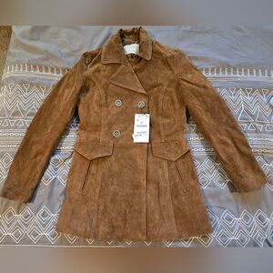 Zara Brown Suede Jacket